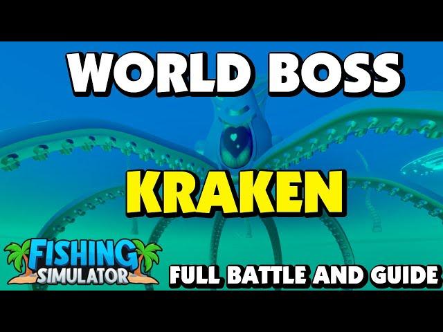 Fishing Simulator - New Kraken World Boss! - Full quest guide and battle