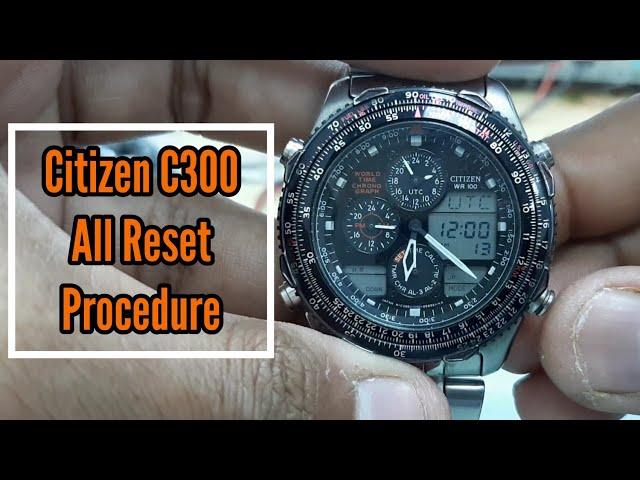 Citizen C300 All Reset and Zero Positioning | Watch Repair Channel