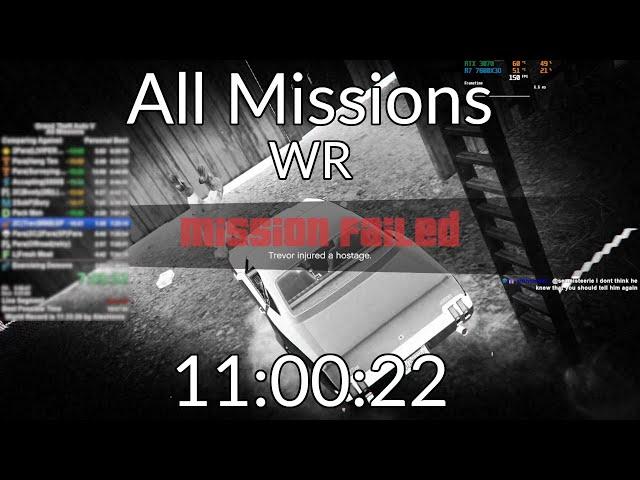 GTA 5 All Strangers&Freaks Missions Speedrun in 11:00:22 (World Record)