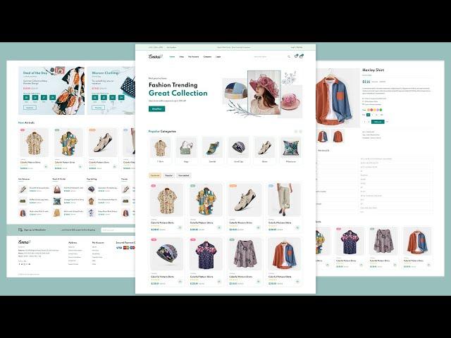 Build A Responsive Ecommerce Website Project With HTML CSS JavaScript