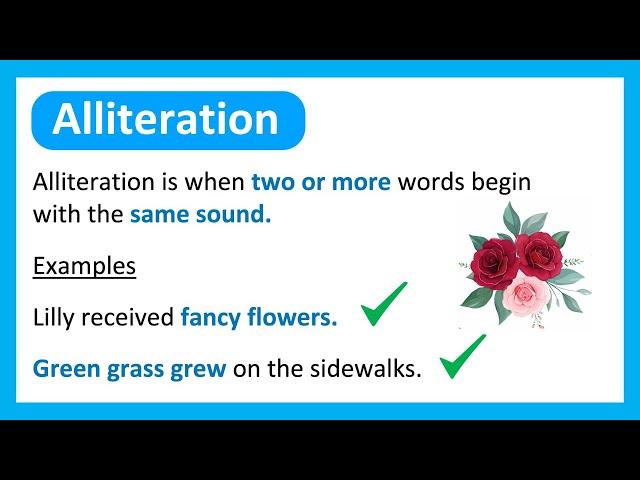 What is ALLITERATION? | Learn with Examples