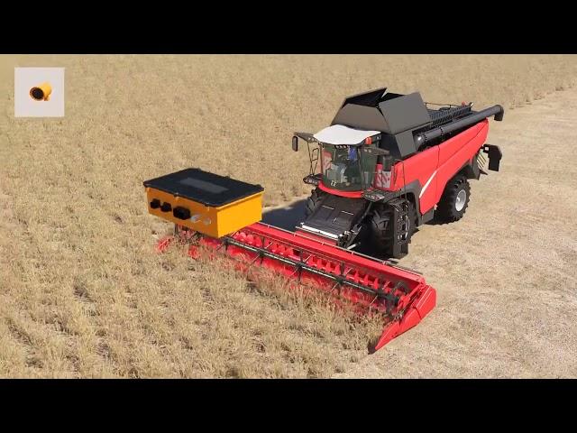 Self driving combine harvester  The Cognitive Agro Pilot autonomous driving system in action