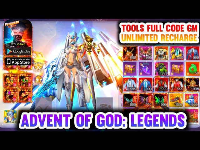 Update Advent of God Legends MMO Server GM - Tools Full Code, Get All Skin, Unlimited Recharge