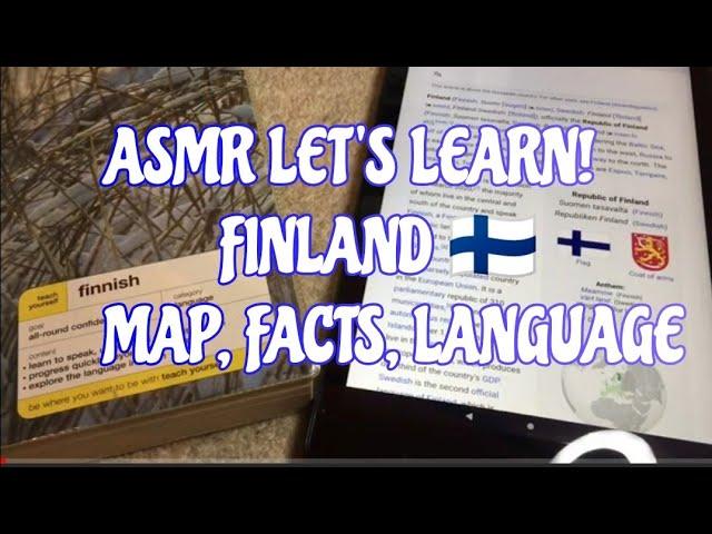 ASMR Map of Finland  To help you relax and sleep 