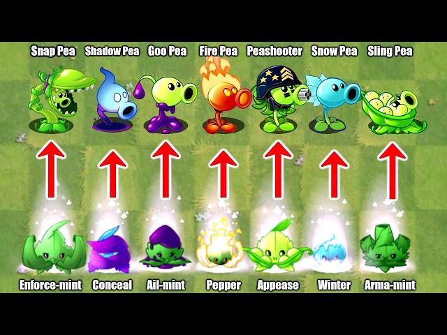 20 Pair PEA & Mint & Torchwood Battlez - Who Will Win? - Pvz 2 Plant vs Plant