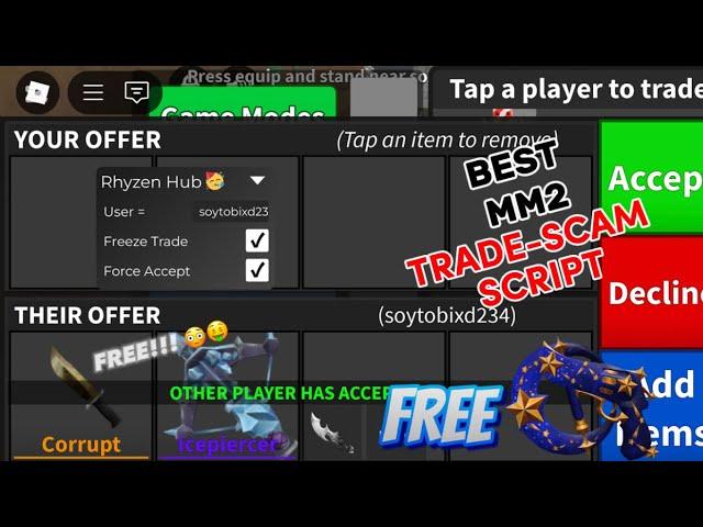 [BEST ] BEST MM2 TRADE SCAM SCRIPT! (PASTEBIN) | WORKING | MURDER MYSTERY 2 | 2025 