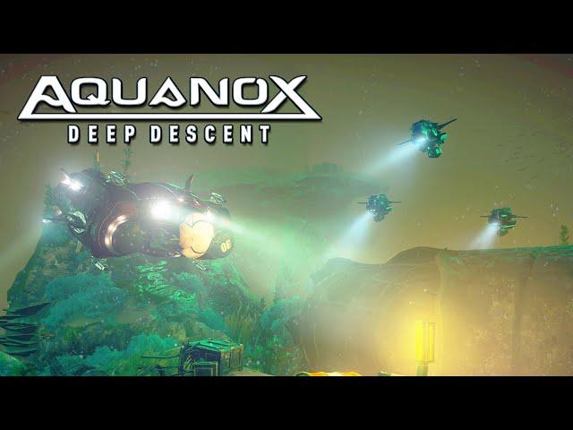 Submarine Crafting Survival Post-Apocalyptic World in Earth's Oceans | Aquanox Deep Descent Gameplay