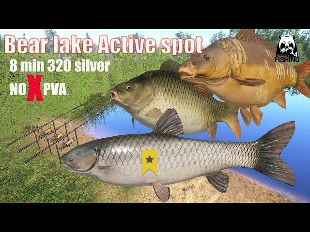 Russian Fishing 4 (RF4) INSANE FARMING SILVER SPOT ON BEAR LAKE!  NO PVA