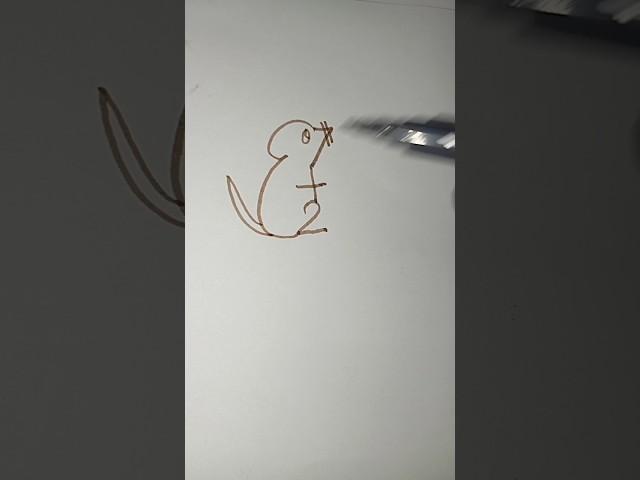 draw mouse with NB #saitsfying art #easydraw #respect #shortvideo #creativity #challenge