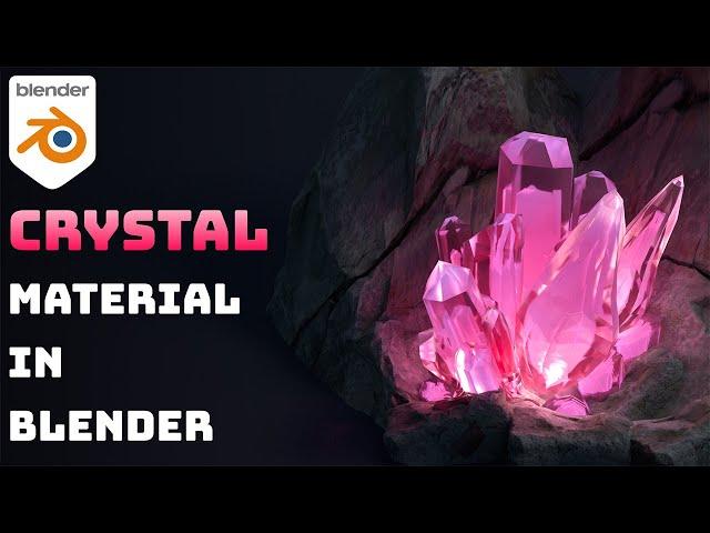 CREATE CRYSTAL MATERIAL IN BLENDER | CRYSTAL SHADER | BLENDER TUTORIAL | BLENDER FOR BEGINERS