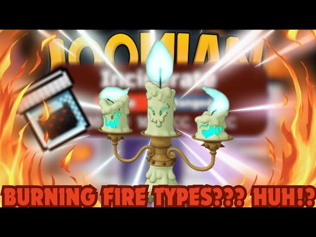 THIS STRATEGY LETS YOU BURN FIRE TYPES???  - Loomian Legacy PVP