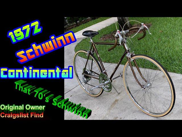 1972 Schwinn Continental Original Owner Craigslist Find