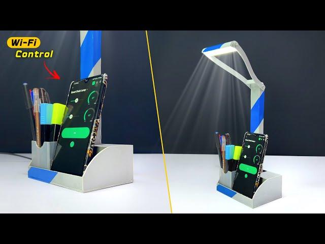 Control Your Table Lamp With Mobile ।। How To Make Automatic Pan-Tilt Control Smart Desk Lamp