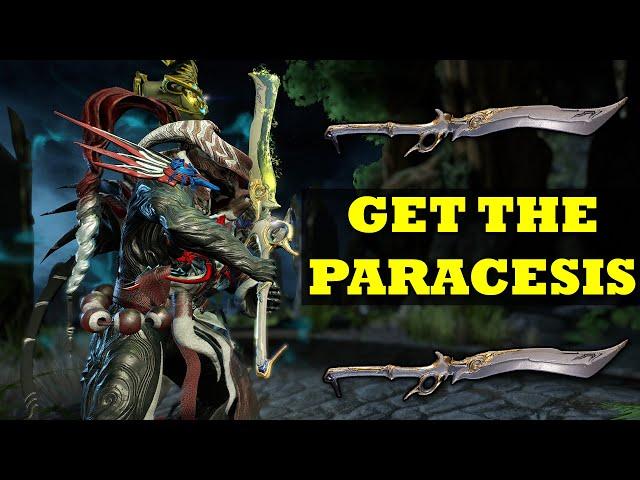 Farm The Paracesis In Warframe! Overpowered Sentient Slaying Sword!