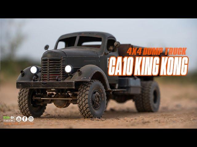 E3S-RC Truck CA10 KING KONG 4X4 Dump Truck | Rc Scale 1/12