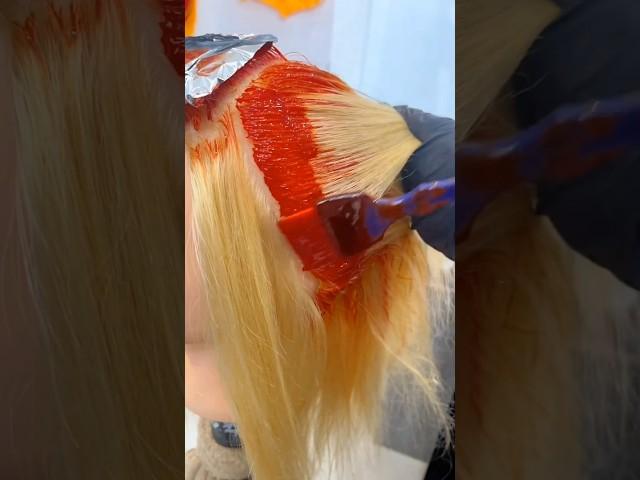 hair dyeing teaching #shorts #viralshorts #haircolor