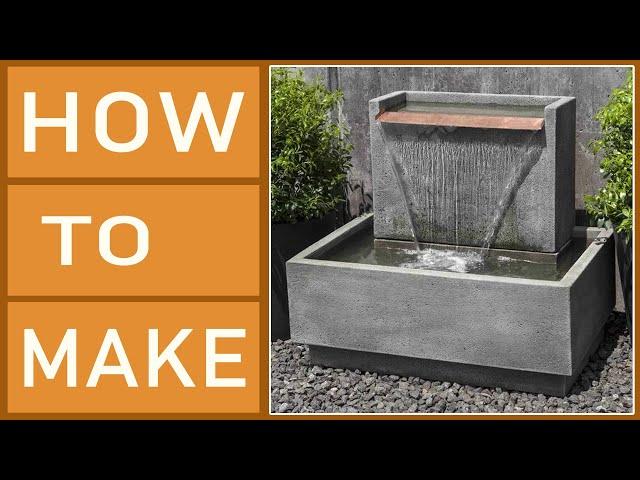 Waterfall DIY - GARDEN DECORATION - How to build a small waterfall