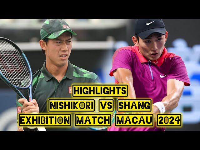 Kei Nishikori (錦織 圭) vs Shang Juncheng (商竣程) Highlights MACAU 2024