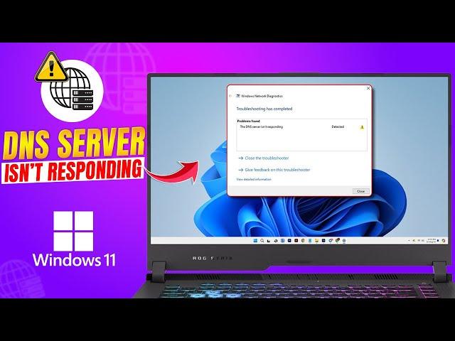 How to Fix DNS Server Not Responding on Windows 10/11 | Quick DNS Troubleshooting