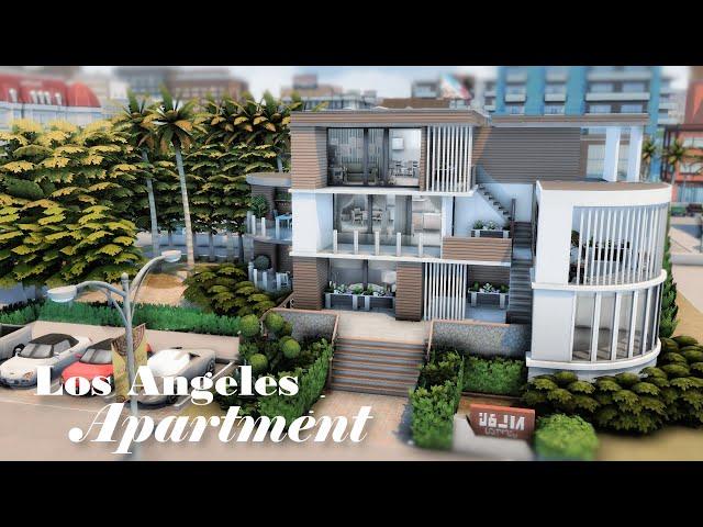 BASE GAME Los Angeles Modern Apartment FOR RENT [NOCC] [STOP MOTION] [BASE GAME]THE SIMS4