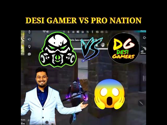 #freefireshorts | desi gamer vs pro nation | #tgdelete #rockyandrdx #totalgaming