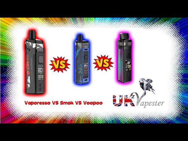 VAPORESSO TARGET PM80 vs SMOK RPM80 vs VOOPOO VINCI