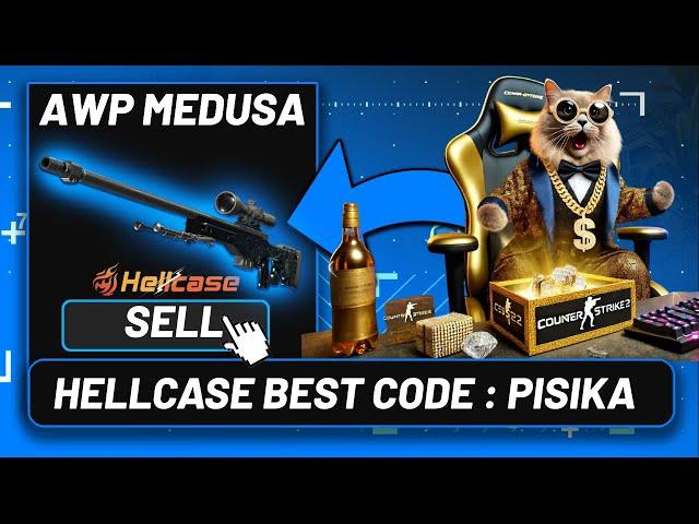 SOLD MY AWP MEDUSA AND MADE BEST PROFIT AT HELLCASE ! HELLCASE PROMO CODE