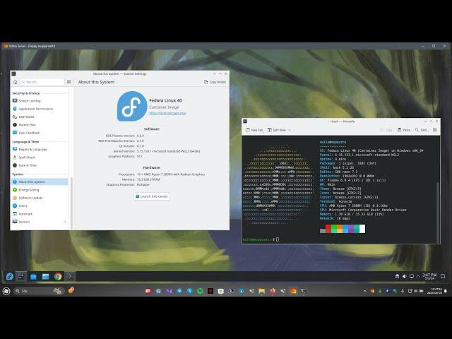 Fedora 40 - How to install KDE 6 Plasma via WSL -  YouTube 2024 - Fedora