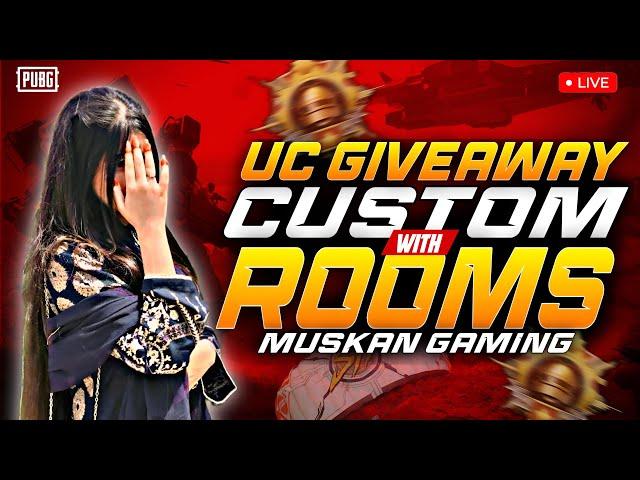 Win BIG in PUBG MOBILE CUSTOM ROOMS with Muskan Gaming YT