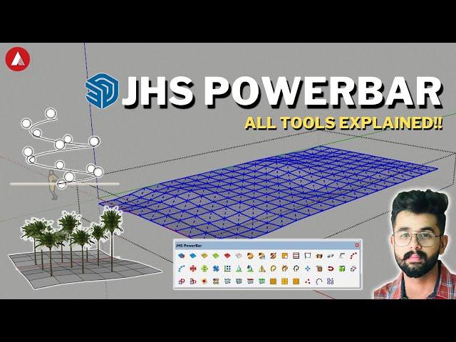 JHS POWERBAR - 35+ Tools for SketchUp - All Explained! | Architecture Tract | With Manan Hans