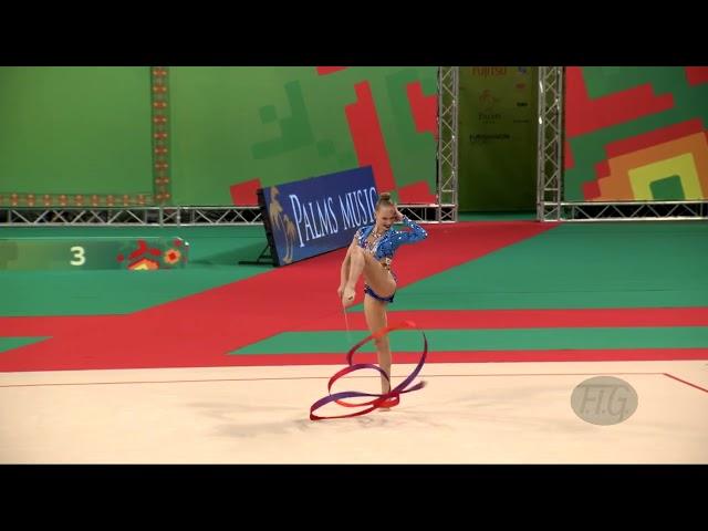 SOKOLOVA Anna (CYP) - 2022 Rhythmic Worlds, Sofia (BUL) - Qualifications Ribbon