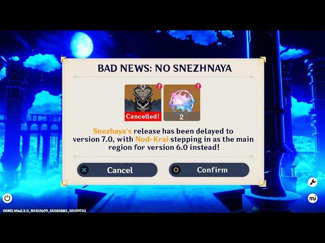 BAD NEWS! NO SNEZHNAYA REGION IN VERSION 6.0 | WHY MIHOYO? - Genshin Impact