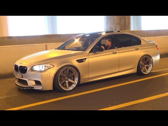 Tuned BMW M5 F10 with Straight Pipes Exhaust! - Burnouts, Accelerations & Loud Sounds!