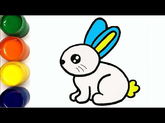 Легкий рисунок заяц | Сурет салу қоян | how to draw rabbit