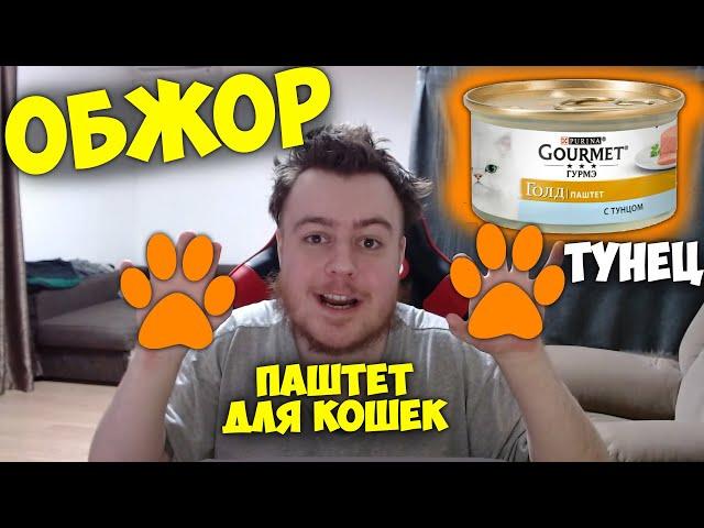 Кошачий Паштет Purina с Тунцом - Обжор! Для Гурманов! Мукбанг от Хикки.