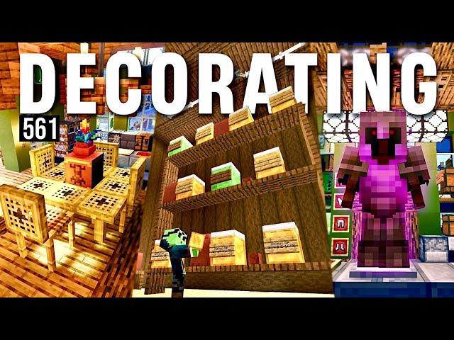 How To Decorate a Minecraft House! - Let's Play Minecraft 561