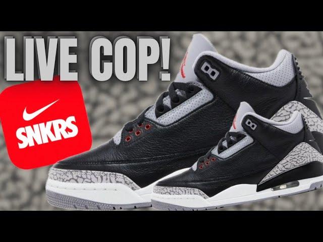 LIVE COP : AIR JORDAN 3 BLACK CEMENT WITH STOCK COUNTS AND INHAND REVIEW!