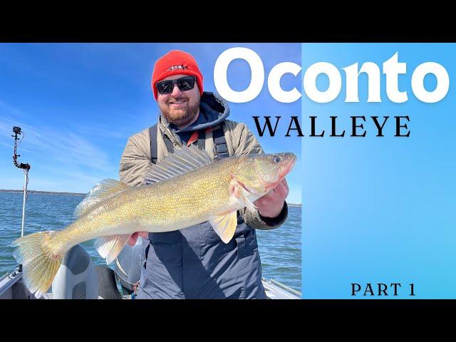 Oconto Walleye Trip Part 1 (Green Bay and My First 30"!!!!!)