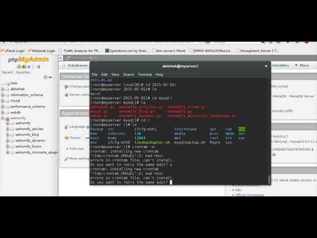 How to setup mysql & maria DB backup in Linux (Fedora,centos etc)