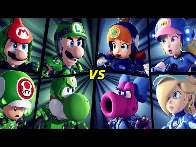 Mario Strikers: Battle League - Team Luigi vs. Team Daisy (Hard CPU)