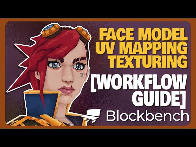 UV Mapping and Texturing Face Model Guide | Blockbench Tutorial