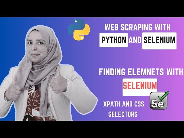 Finding eleements with Selenium/ Learn web scraping with python