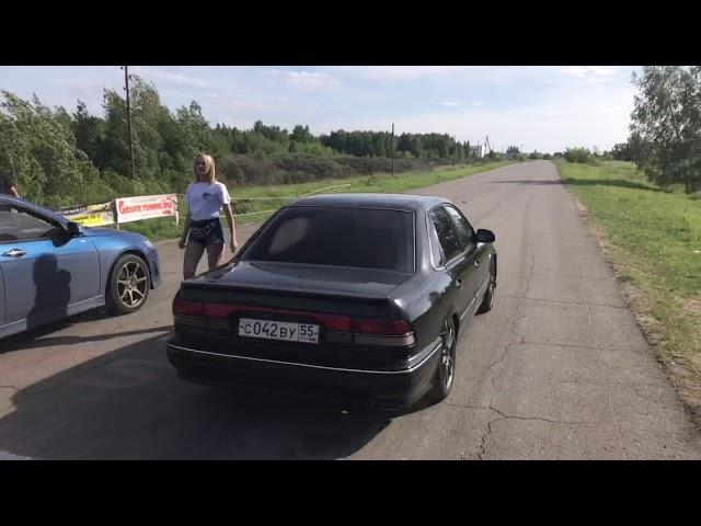 Mitsubishi Sigma & Honda Accord EvroR Драг битва!