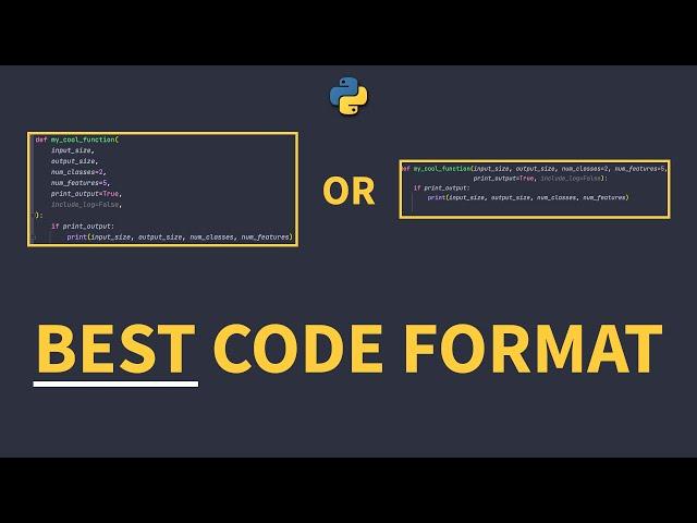 Code Formatting In Python With Black - Python Tutorial