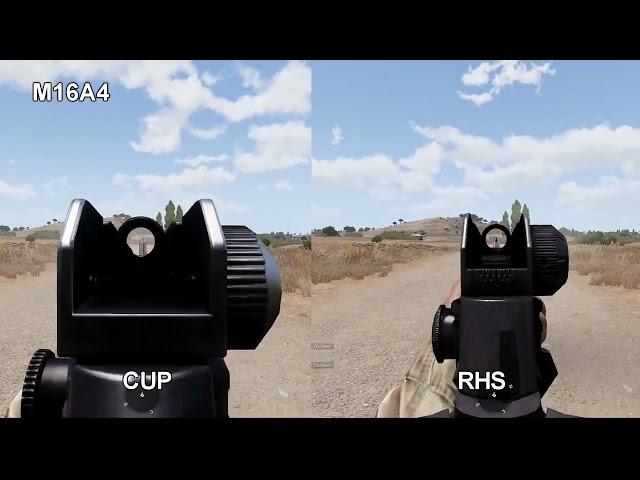 Arma 3 - M16A4 - CUP VS RHS MODS