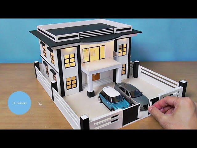 Making A Modern Residential Building Model | Miniature House #22