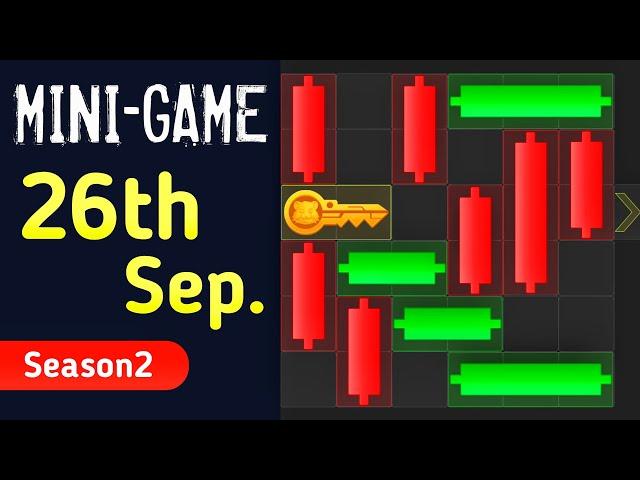 26 September Mini Game Key 100% Solved | Hamster Kombat mini game Puzzle solve