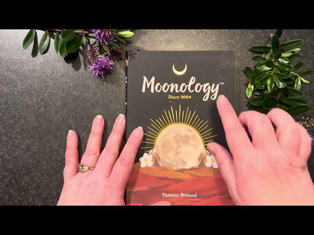 2024 Moonology diary by Yasmin Bolard flip through #flipthrough