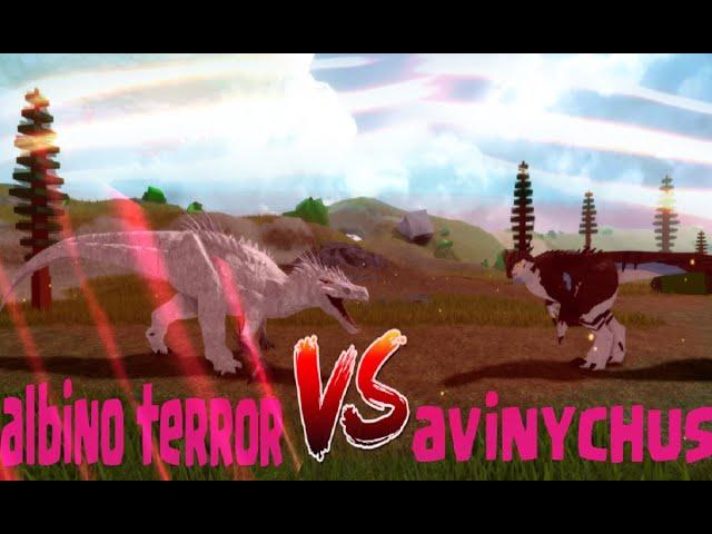 Roblox Dinosaur Simulator - Albino Terror VS Avinychus