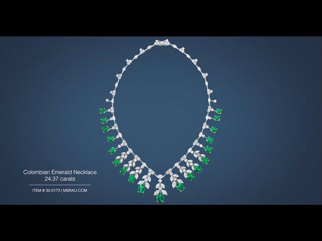 Colombian Emerald Necklace (24.37 carats) | M.S. Rau